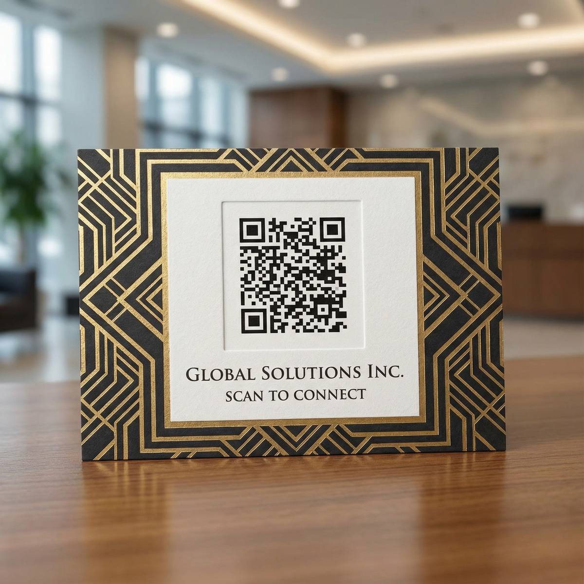 黄色仓库商务二维码